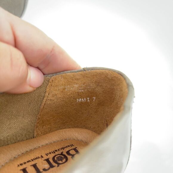 Born Madeleine Ballet Flats Women's Size 8 Gray Leather Braided Shoes Comfy - Picture 14 of 15